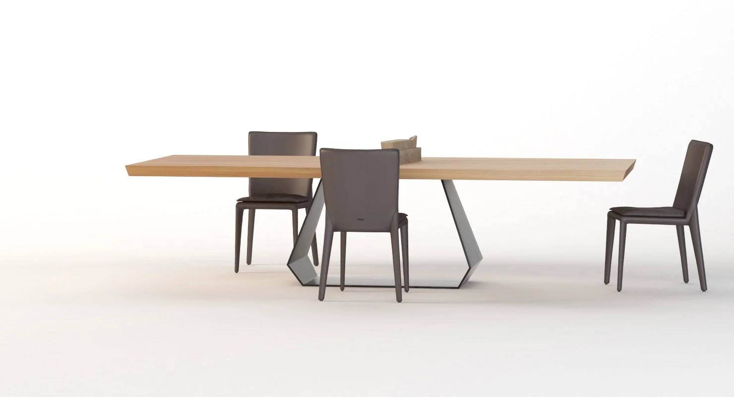 Amond Table And Chair By Bonaldo 3D Model_07