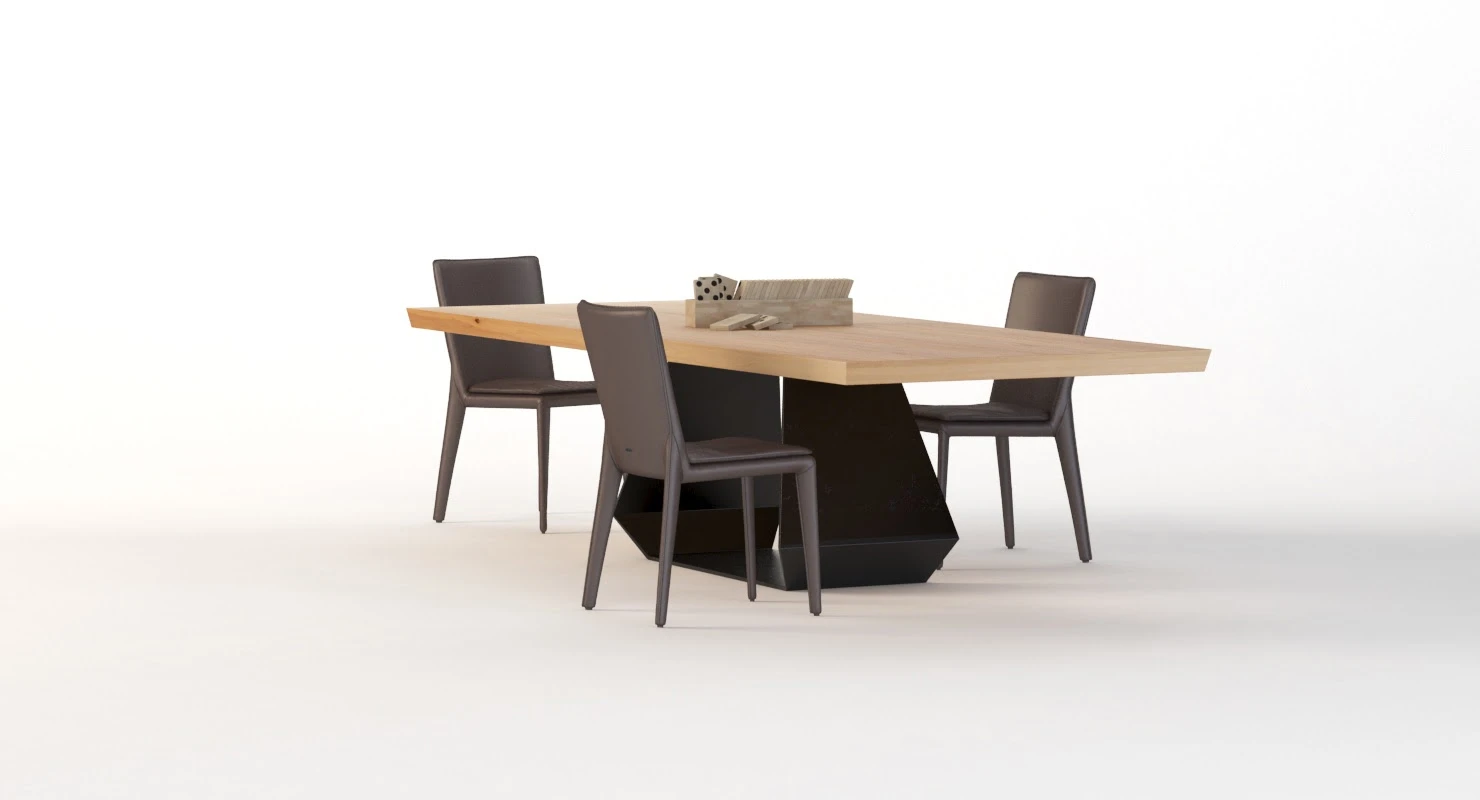 Amond Table And Chair By Bonaldo 3D Model_09