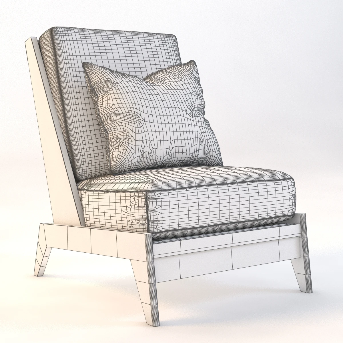 Andre Sornay Lounge Chair 3D Model_09