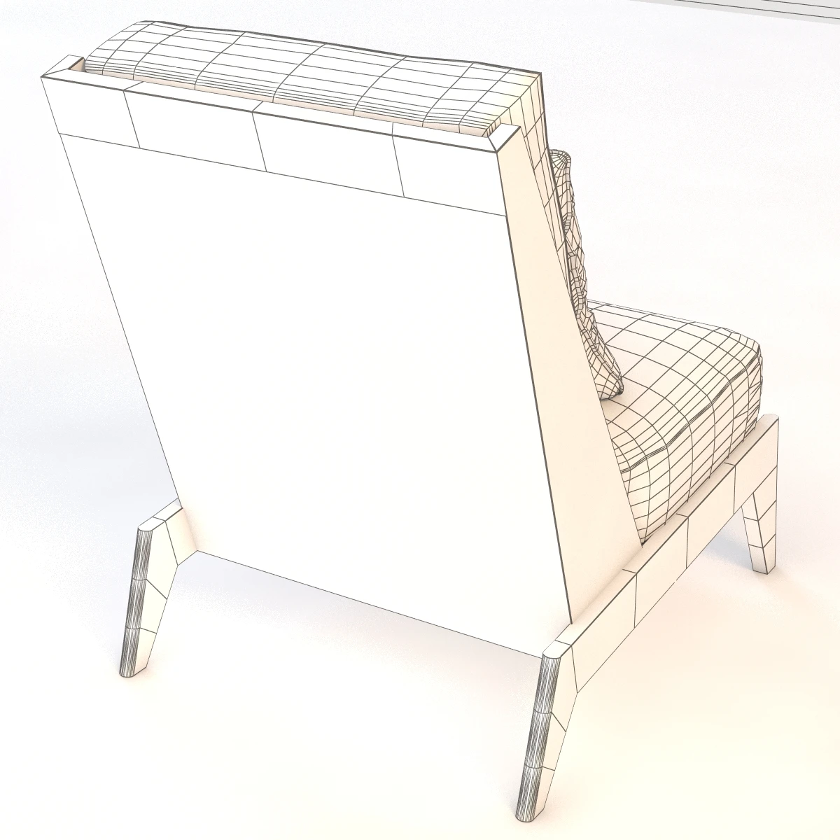Andre Sornay Lounge Chair 3D Model_014