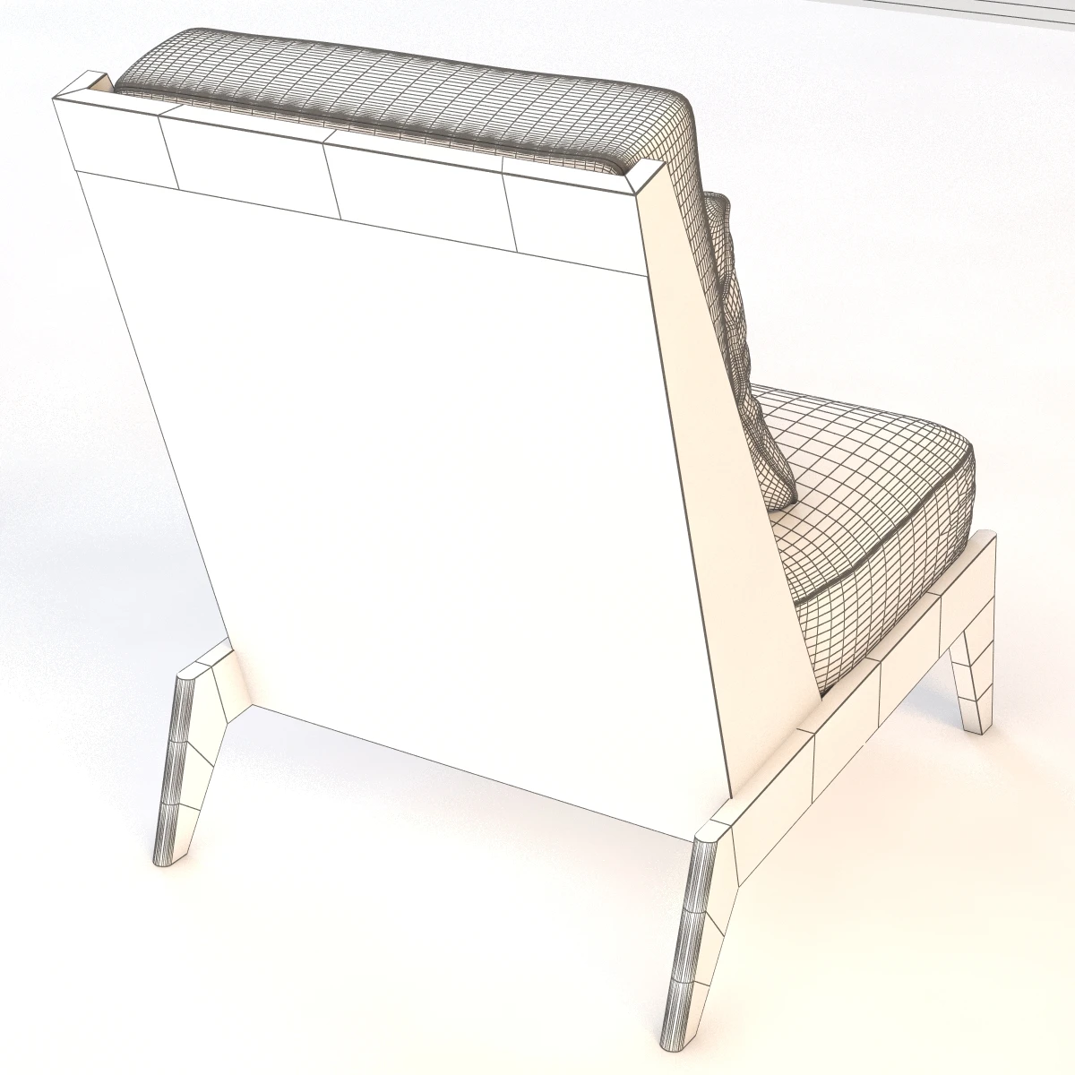 Andre Sornay Lounge Chair 3D Model_013