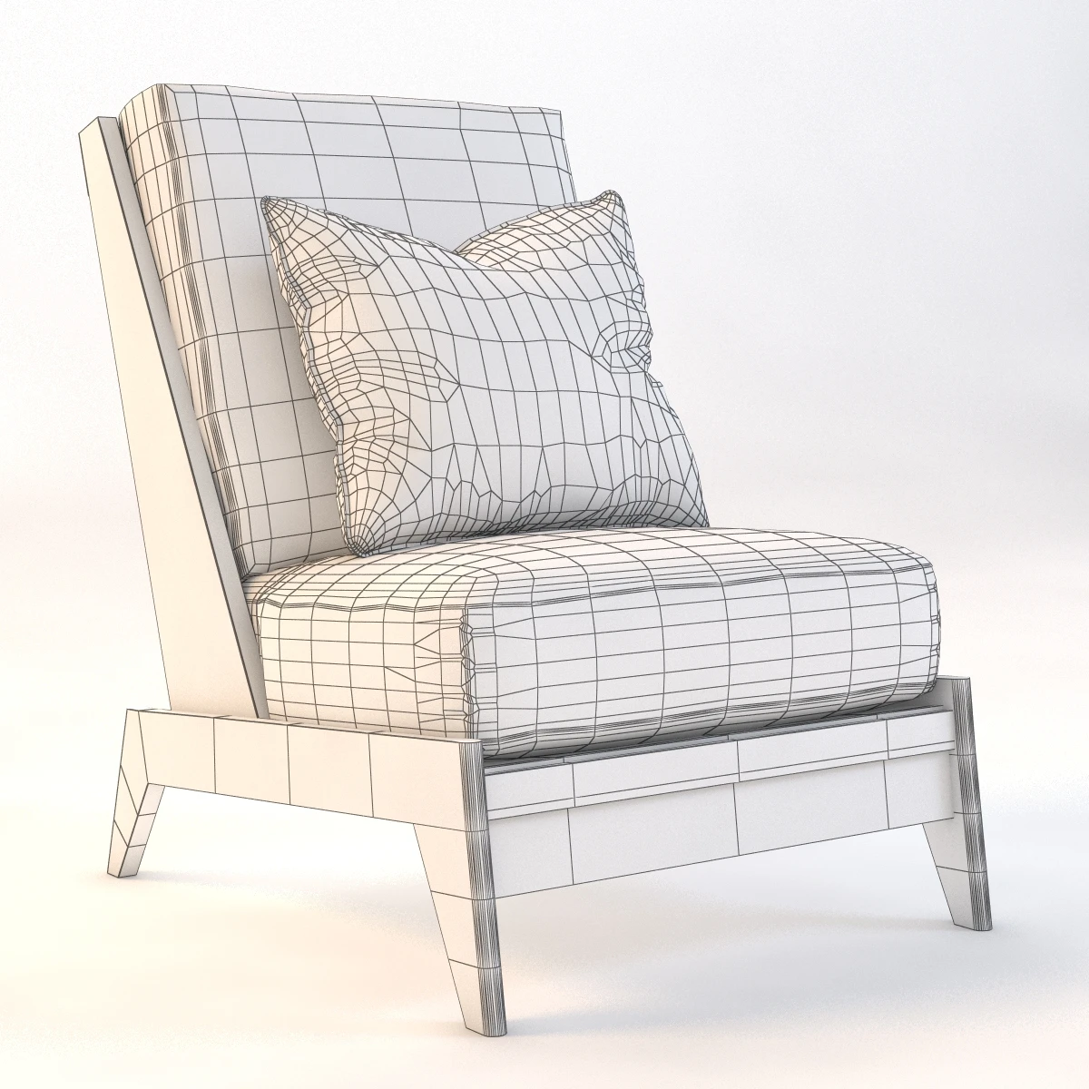Andre Sornay Lounge Chair 3D Model_010