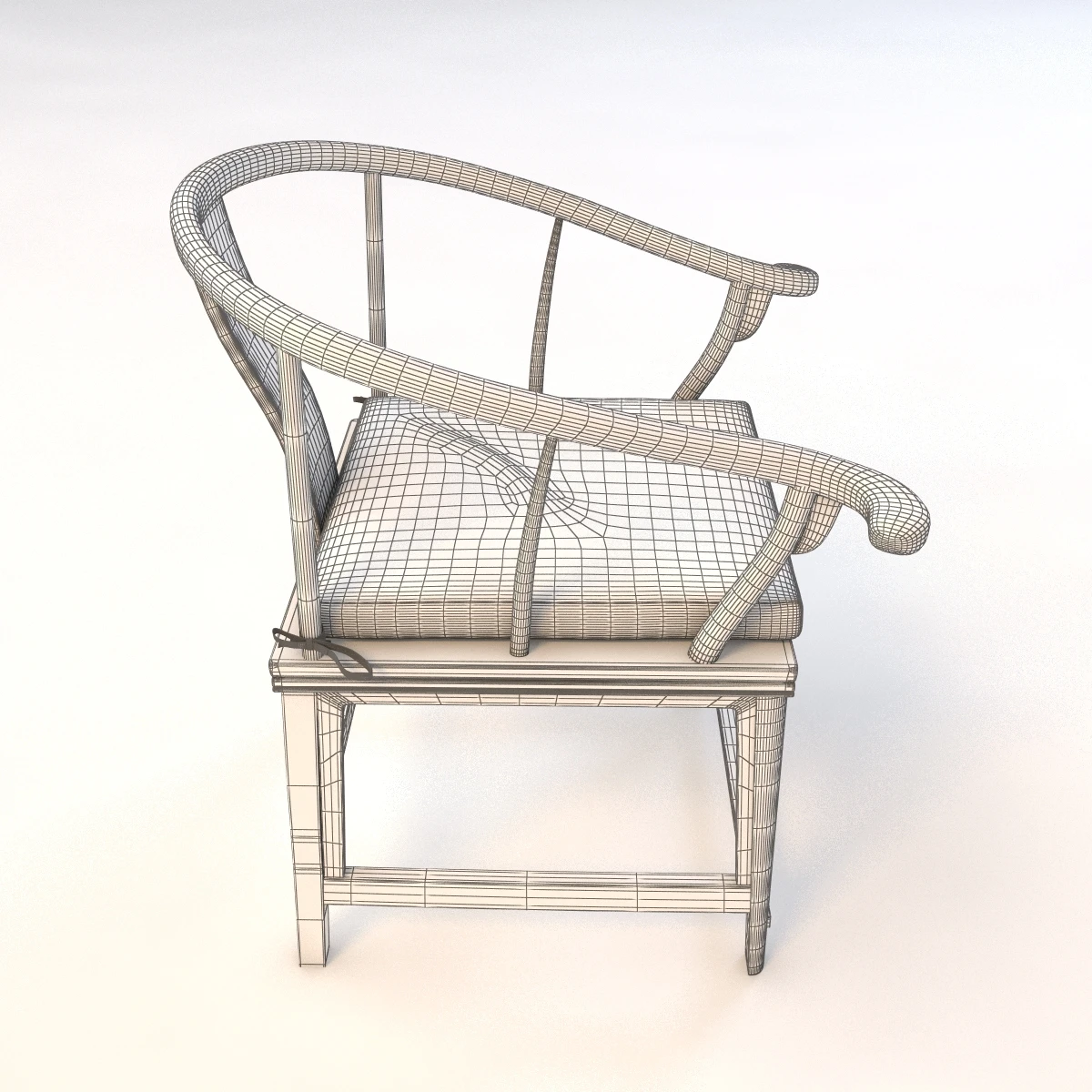 Antique Chinese Chair 3D Model_010