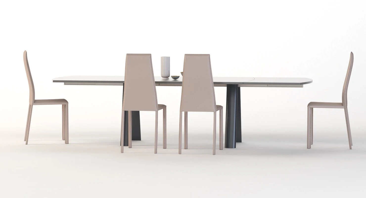 Antonello Italia Table And Chair Infinity 3D Model_06