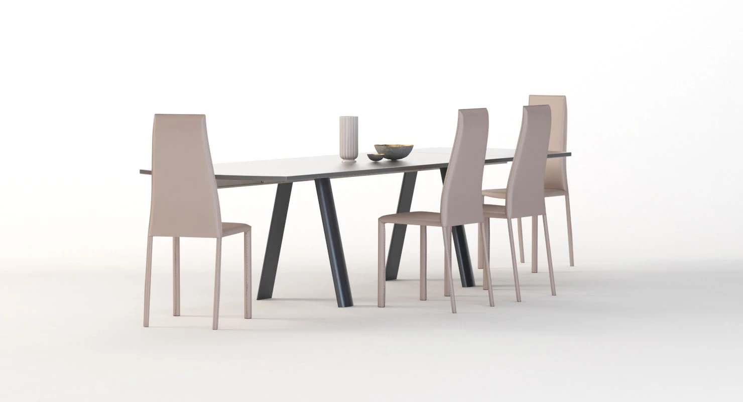 Antonello Italia Table And Chair Infinity 3D Model_07