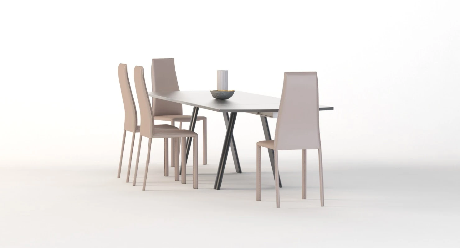Antonello Italia Table And Chair Infinity 3D Model_05