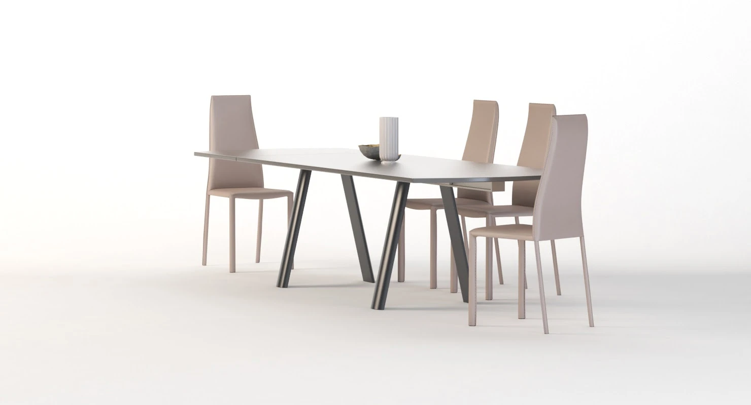 Antonello Italia Table And Chair Infinity 3D Model_08