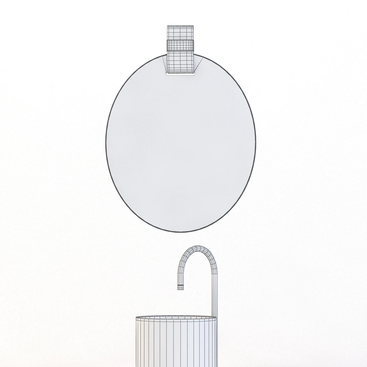 Apartment Basin And Mirror 3D Model_010