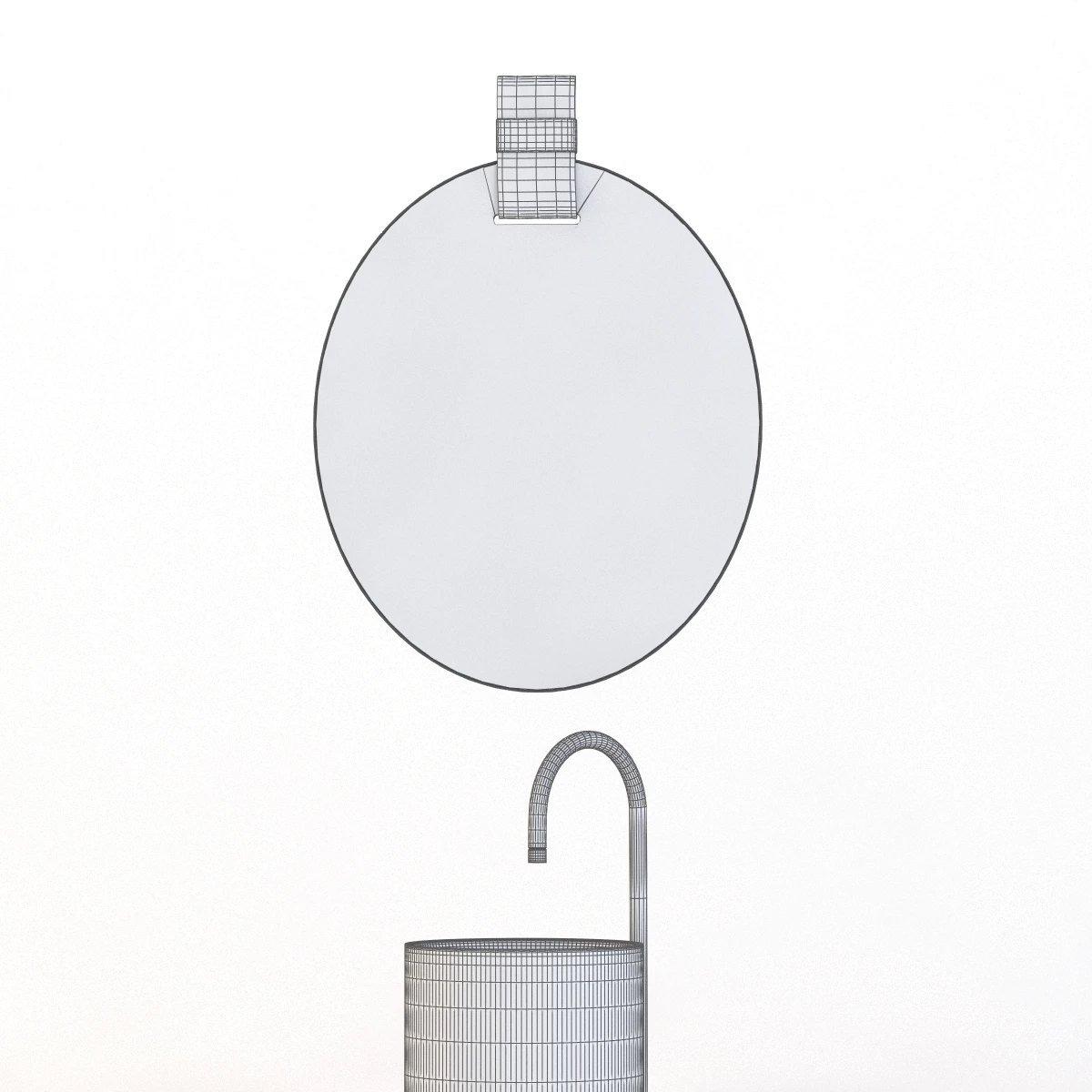 Apartment Basin And Mirror 3D Model_09