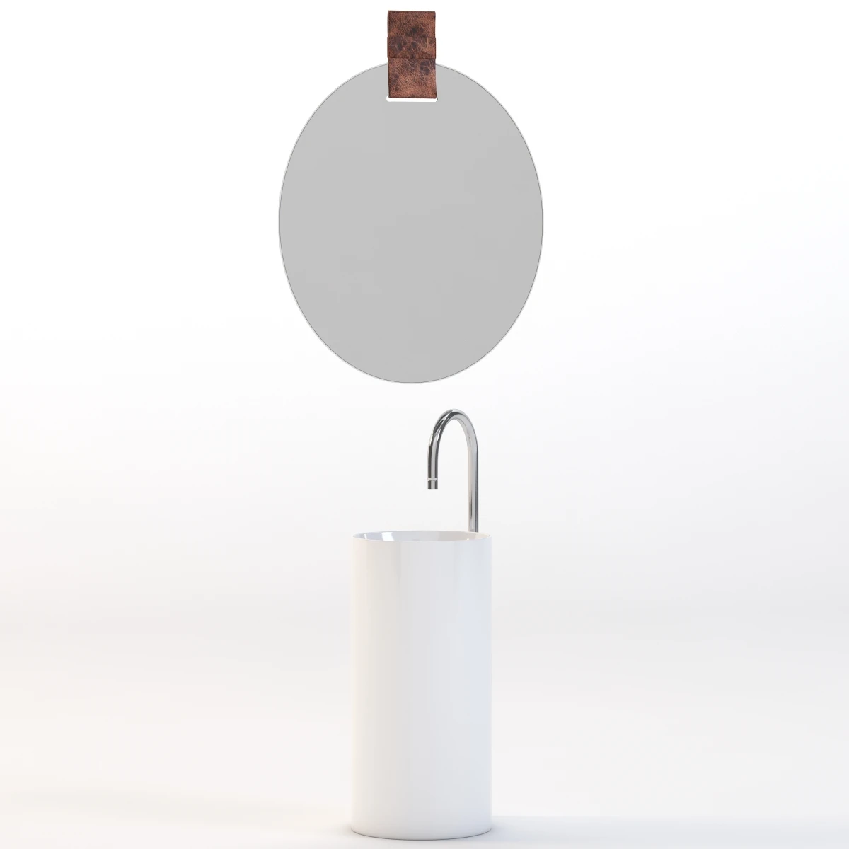 Apartment Basin And Mirror 3D Model_06