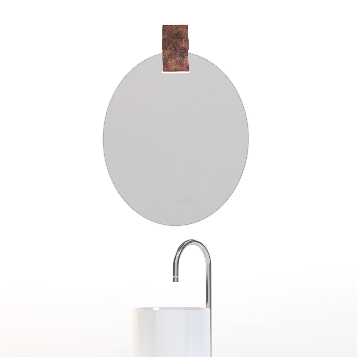 Apartment Basin And Mirror 3D Model_01