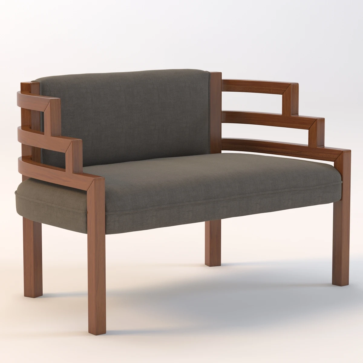 Arizona Biltmore Hotel Settee Sofa 3D Model_01