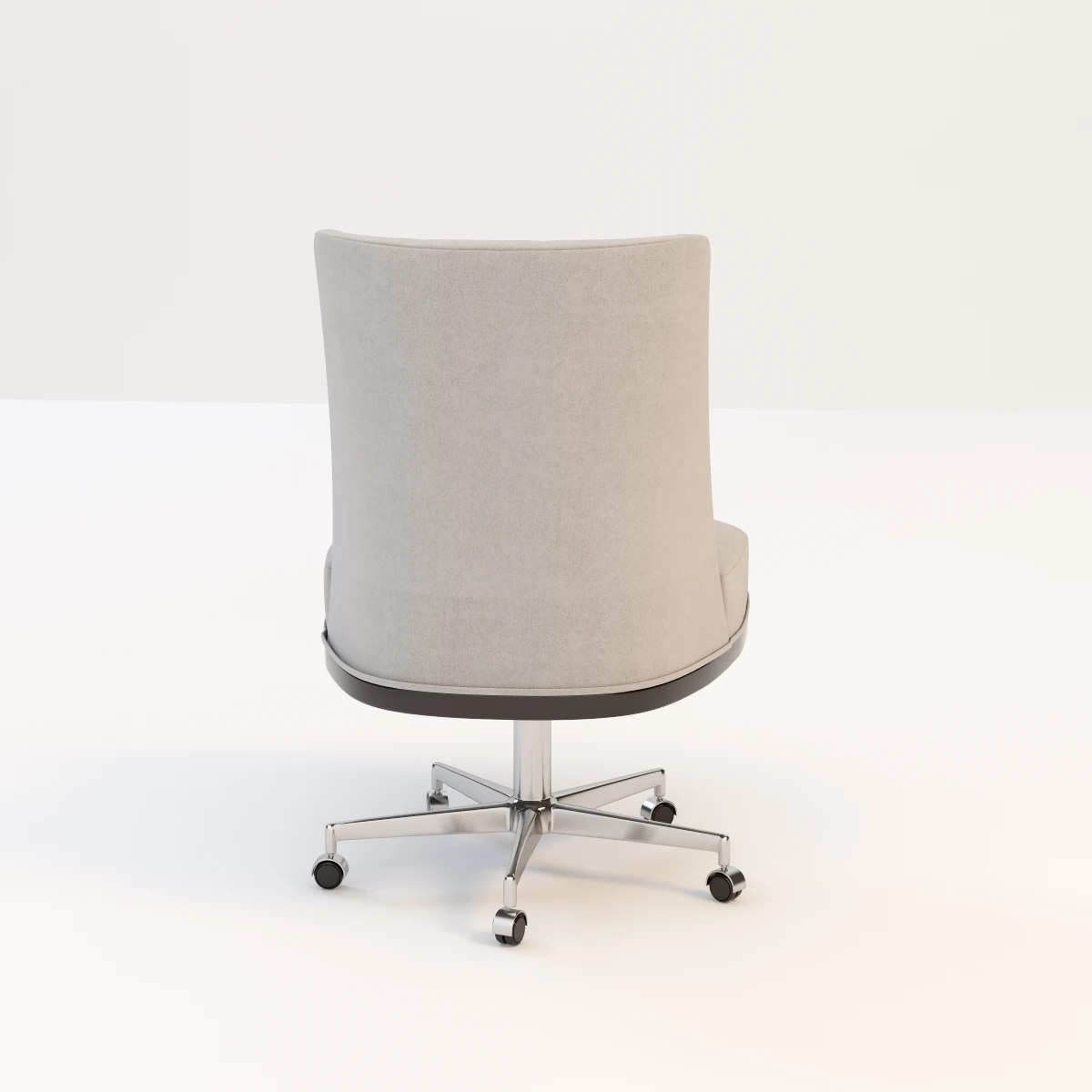 Armless Office Modern Chair 3D Model_05