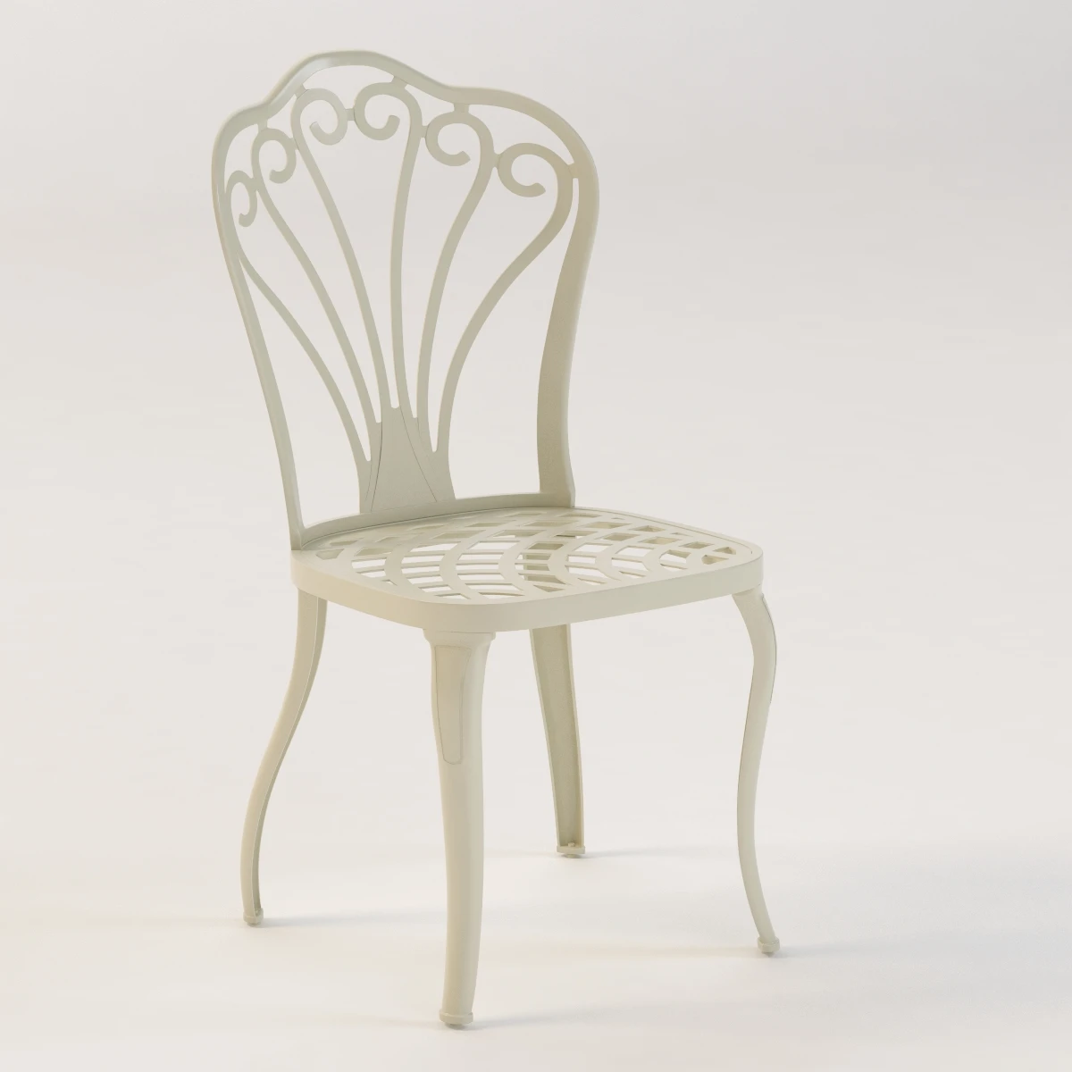 Armonia Aluminium Garden Chair 3D Model_01