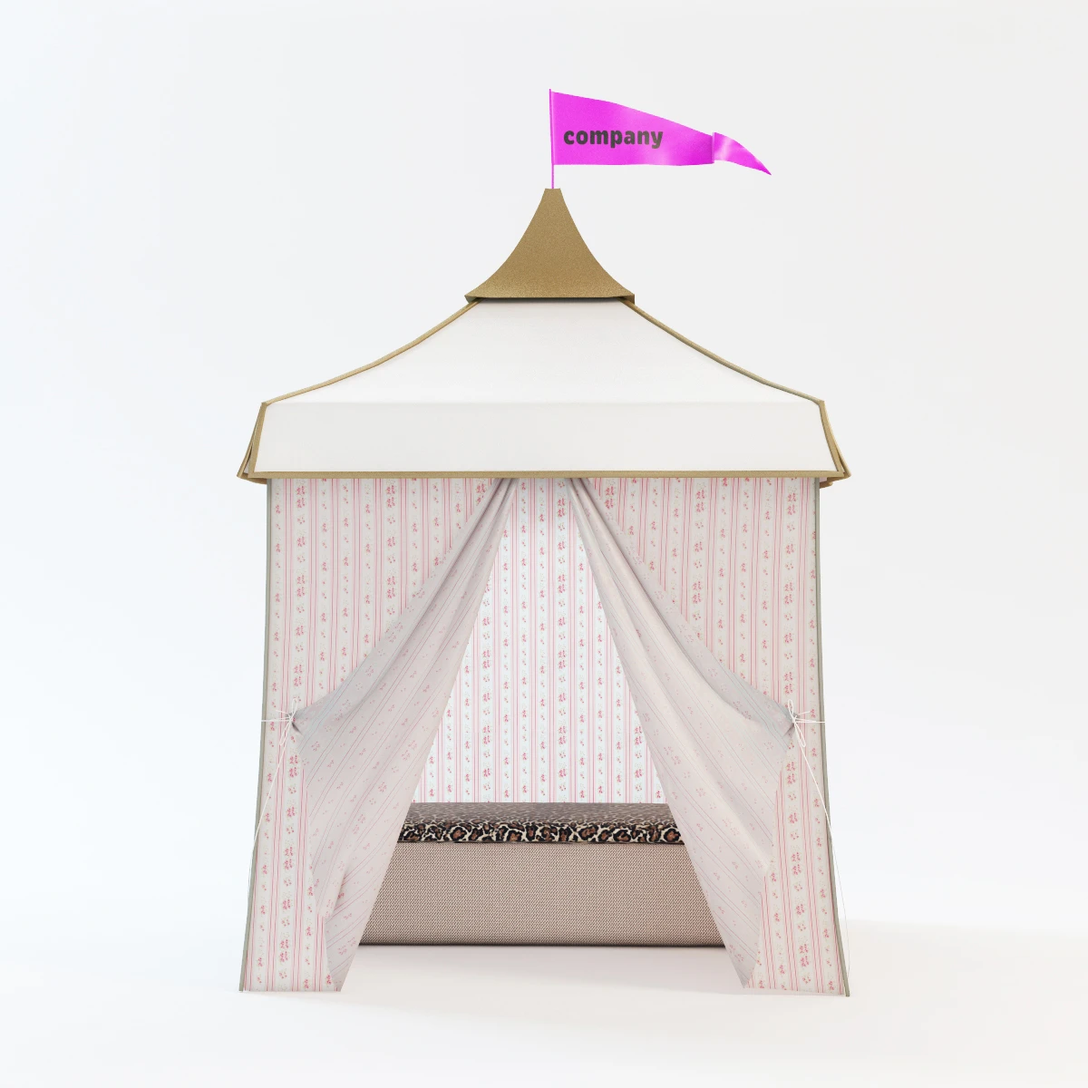 Cabana Tent 3D Model_01
