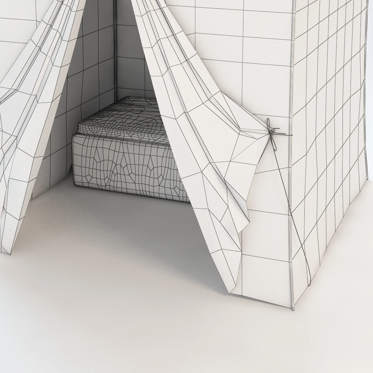 Cabana Tent 3D Model_07