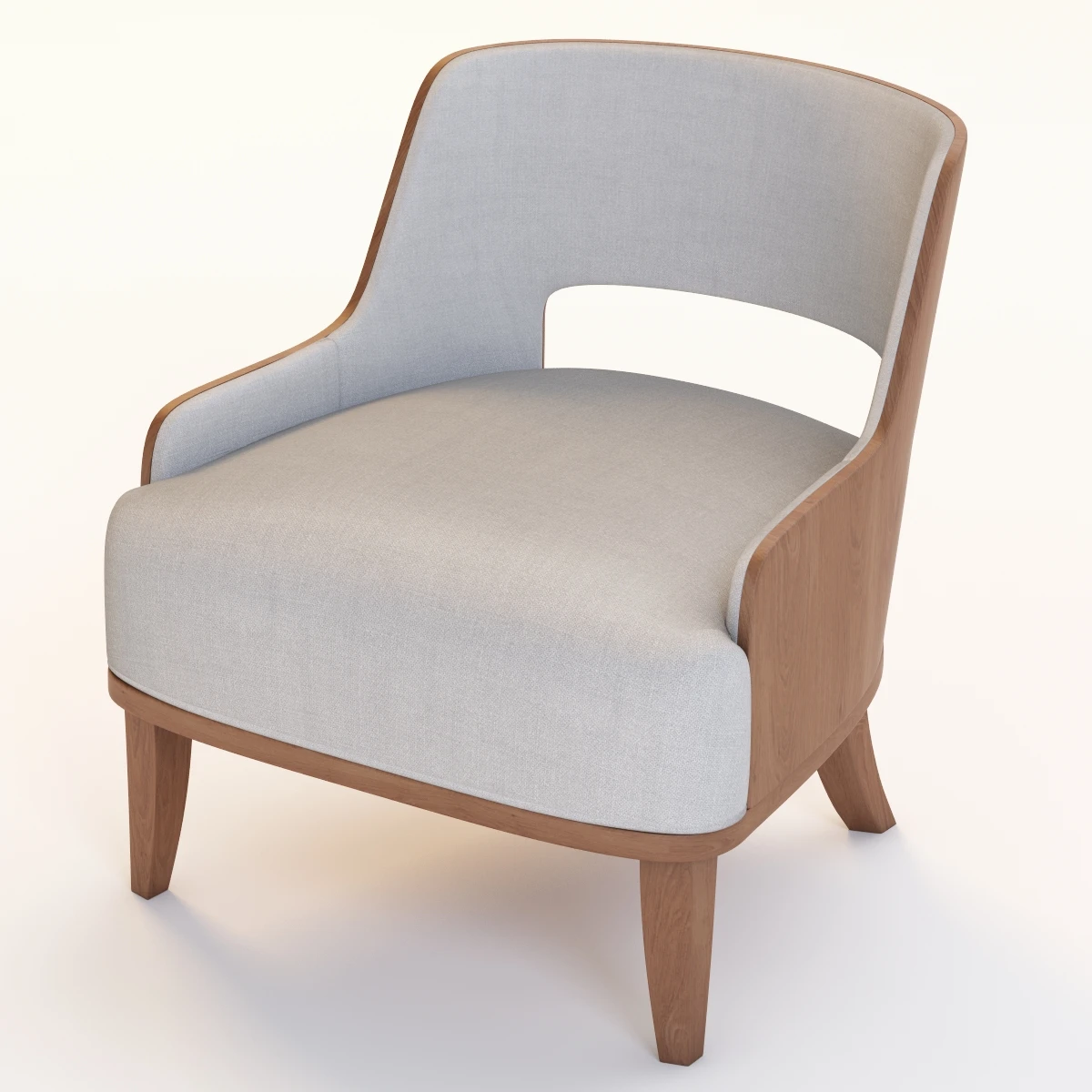 Barbara Barry Modern Salon Lounge Chair 3D Model_06