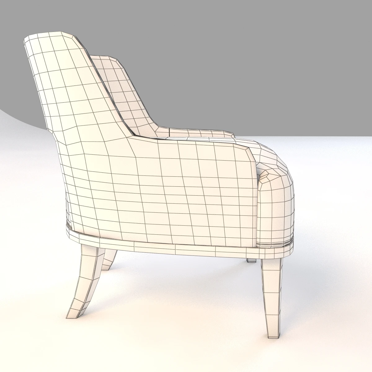 Barbara Barry Modern Salon Lounge Chair 3D Model_09
