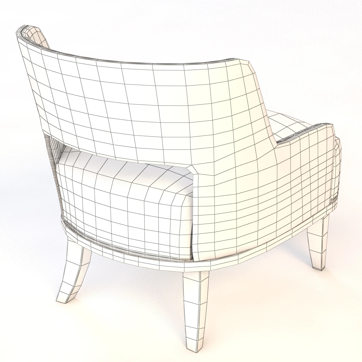Barbara Barry Modern Salon Lounge Chair 3D Model_010