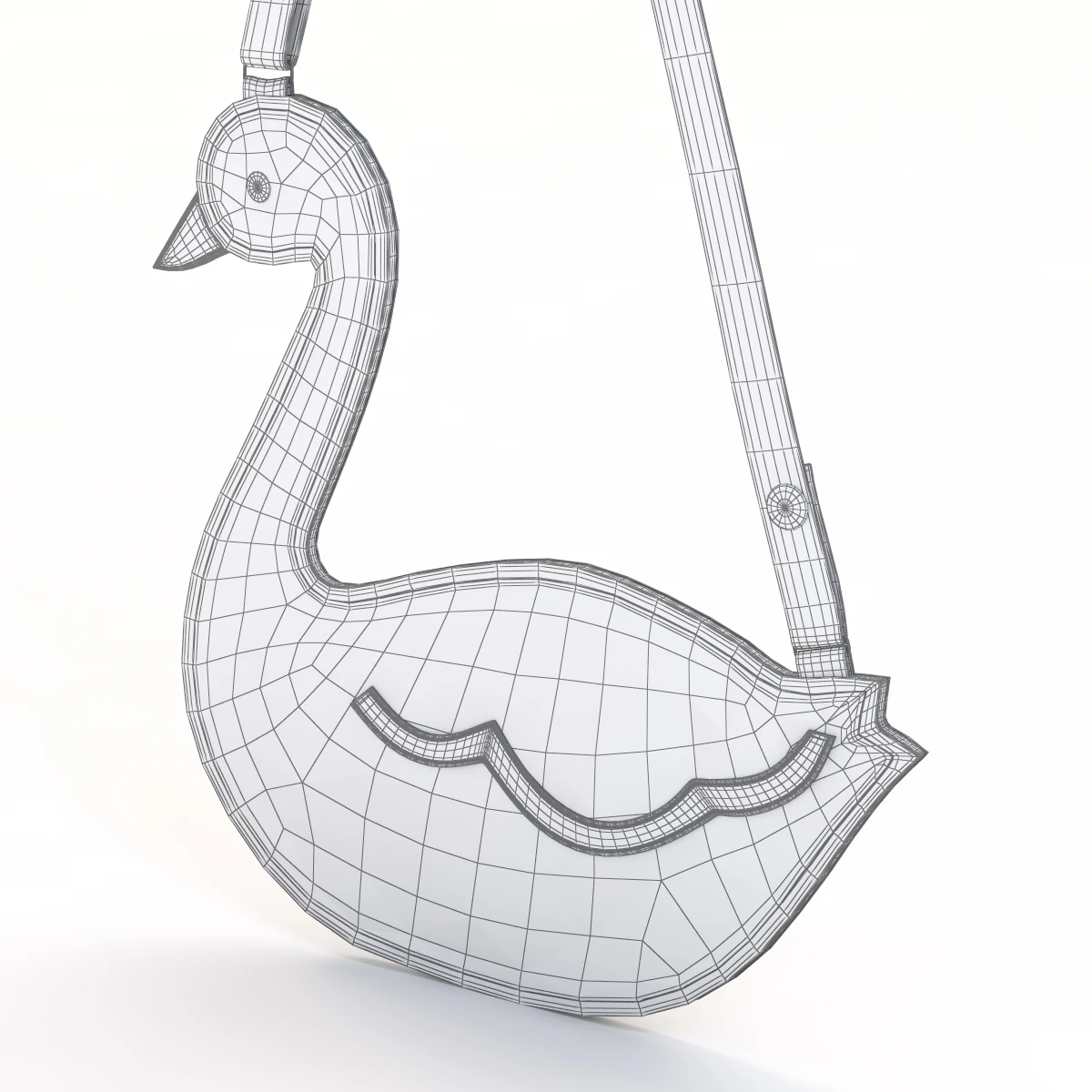 Barneys Swan Crossbody Bag 3D Model_09