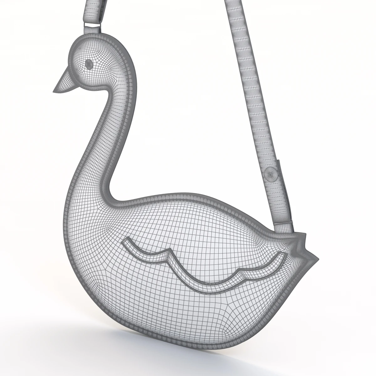 Barneys Swan Crossbody Bag 3D Model_08