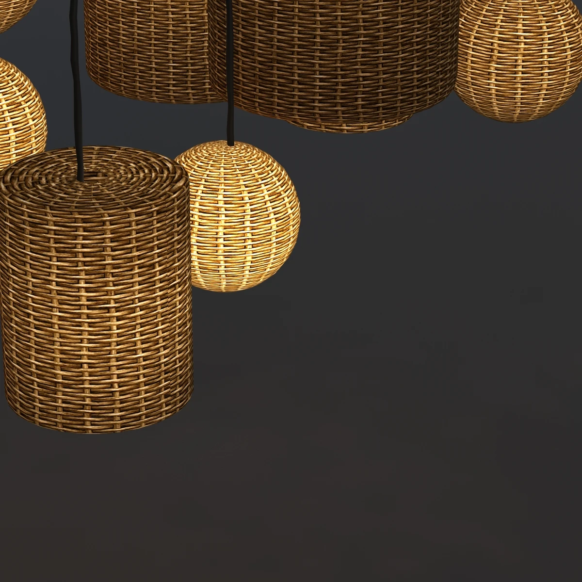 Basket Chandelier 3D Model_04