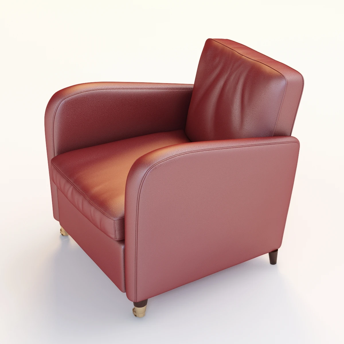 Baxter Charmine Leather Armchair 3D Model_05