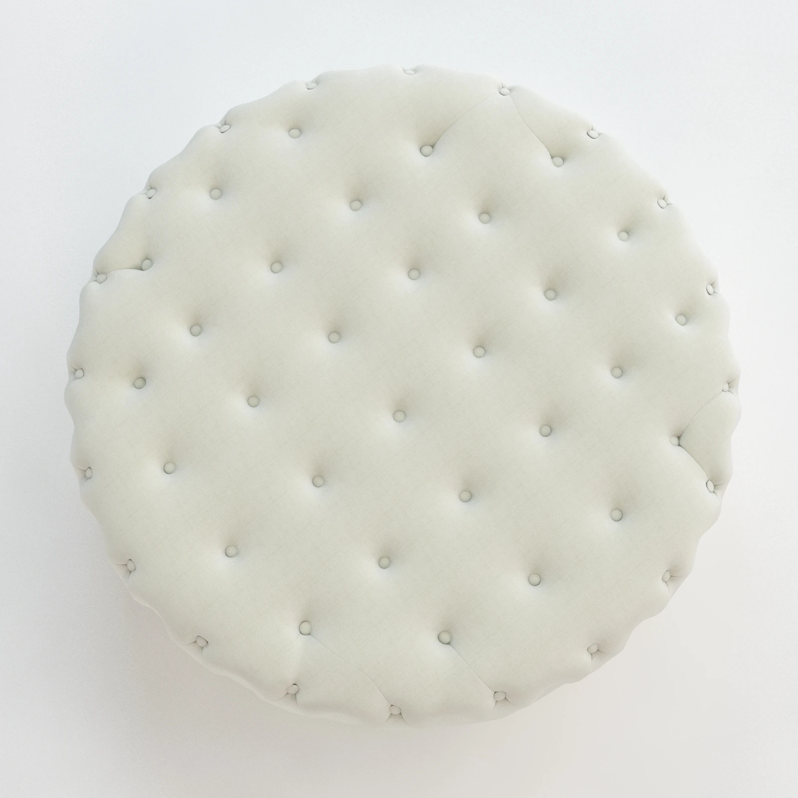 Baxton Studio Cardiff Tufted Ottoman 3D Model_06