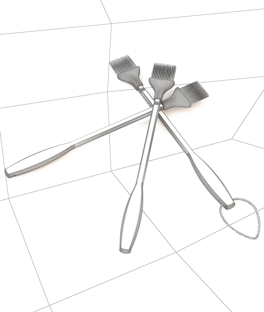 BBQ Basting Brush 3D Model_07