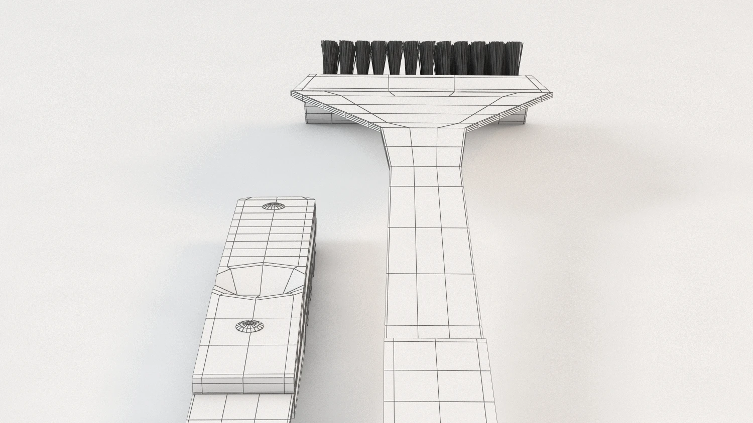 BBQ Grill Brush 3D Model_05