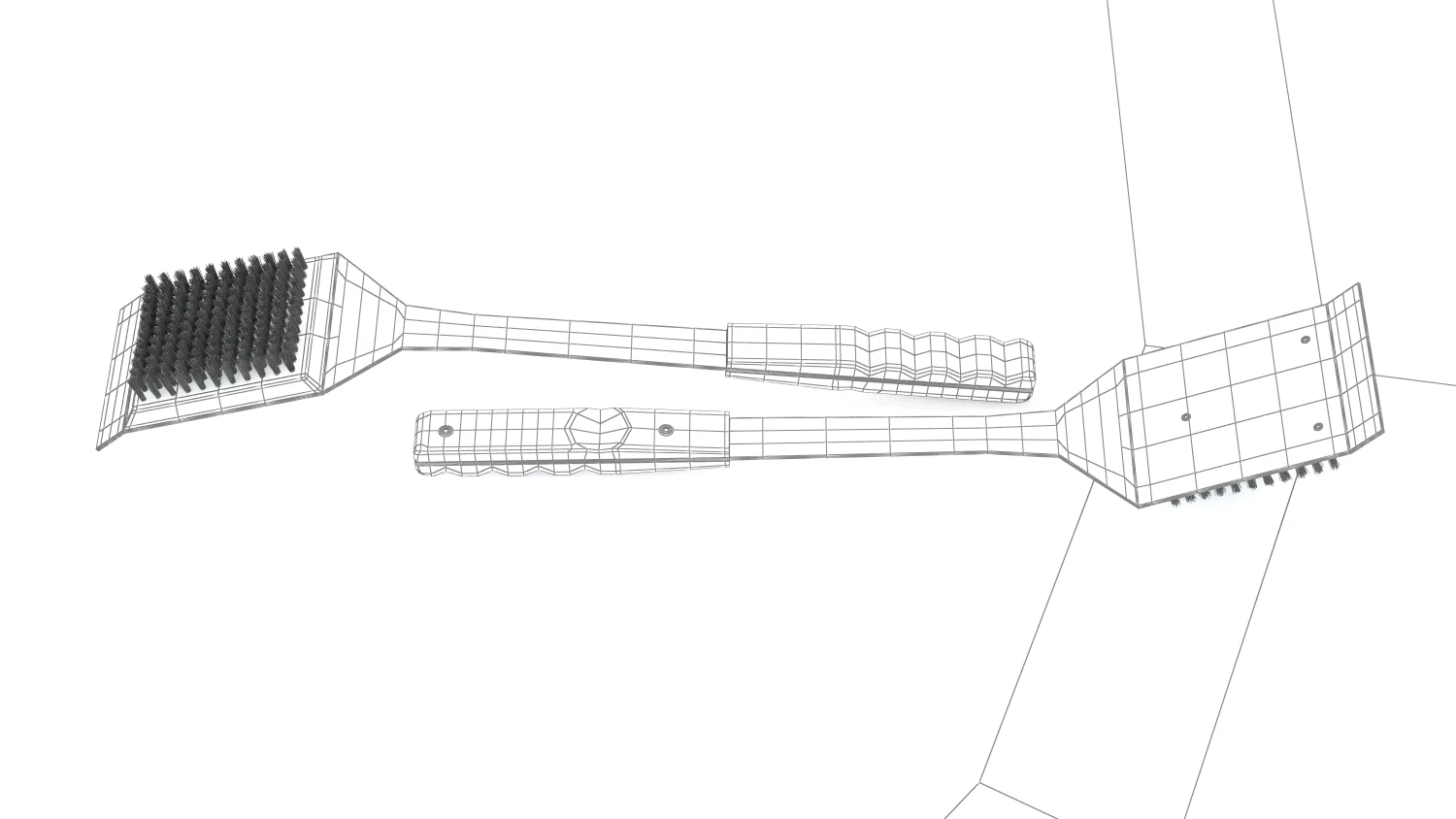 BBQ Grill Brush 3D Model_07