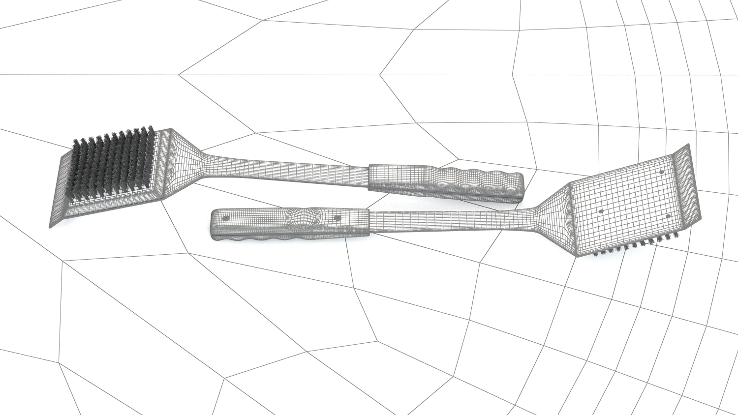BBQ Grill Brush 3D Model_08