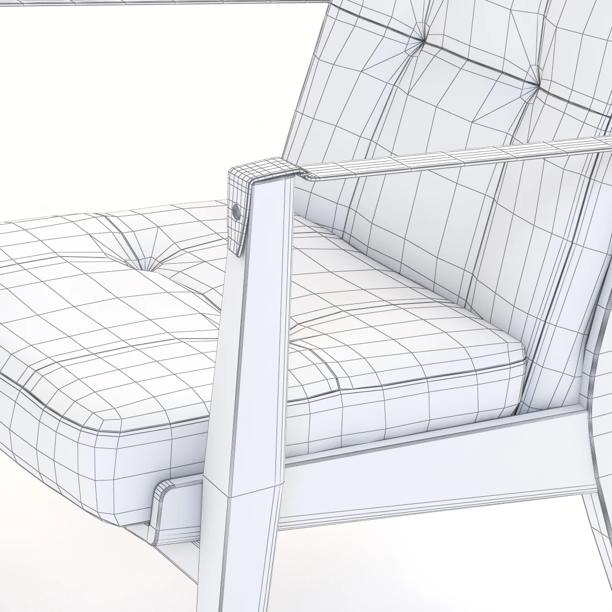 Capo Lounge Armchair 3D Model_011