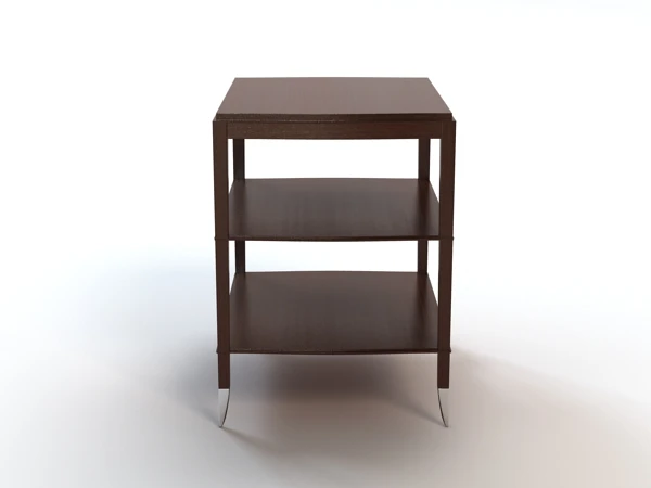 Atlantic Table With Shelves 3D Model_03