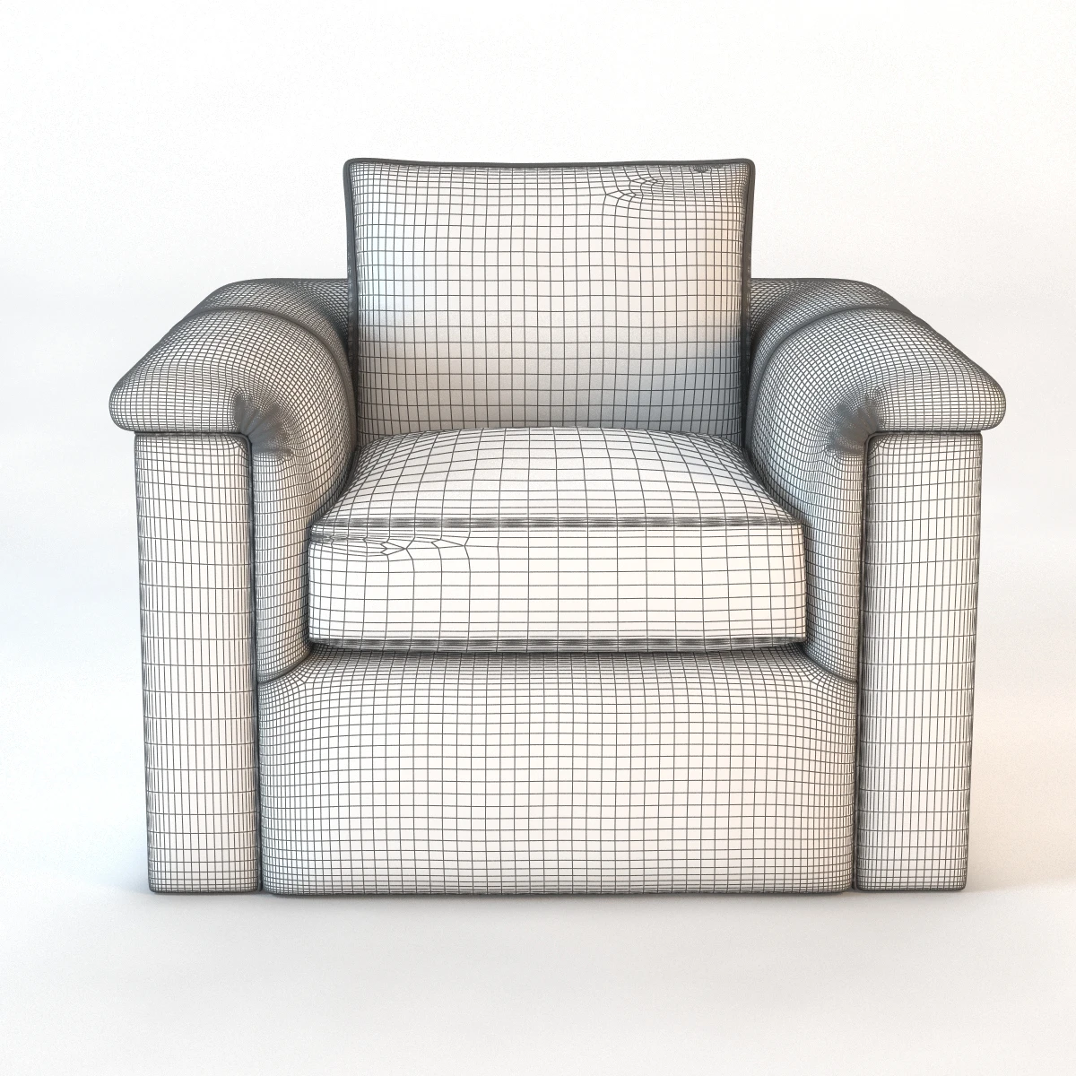 Detail Barkley Lounge Chair 3D Model_03