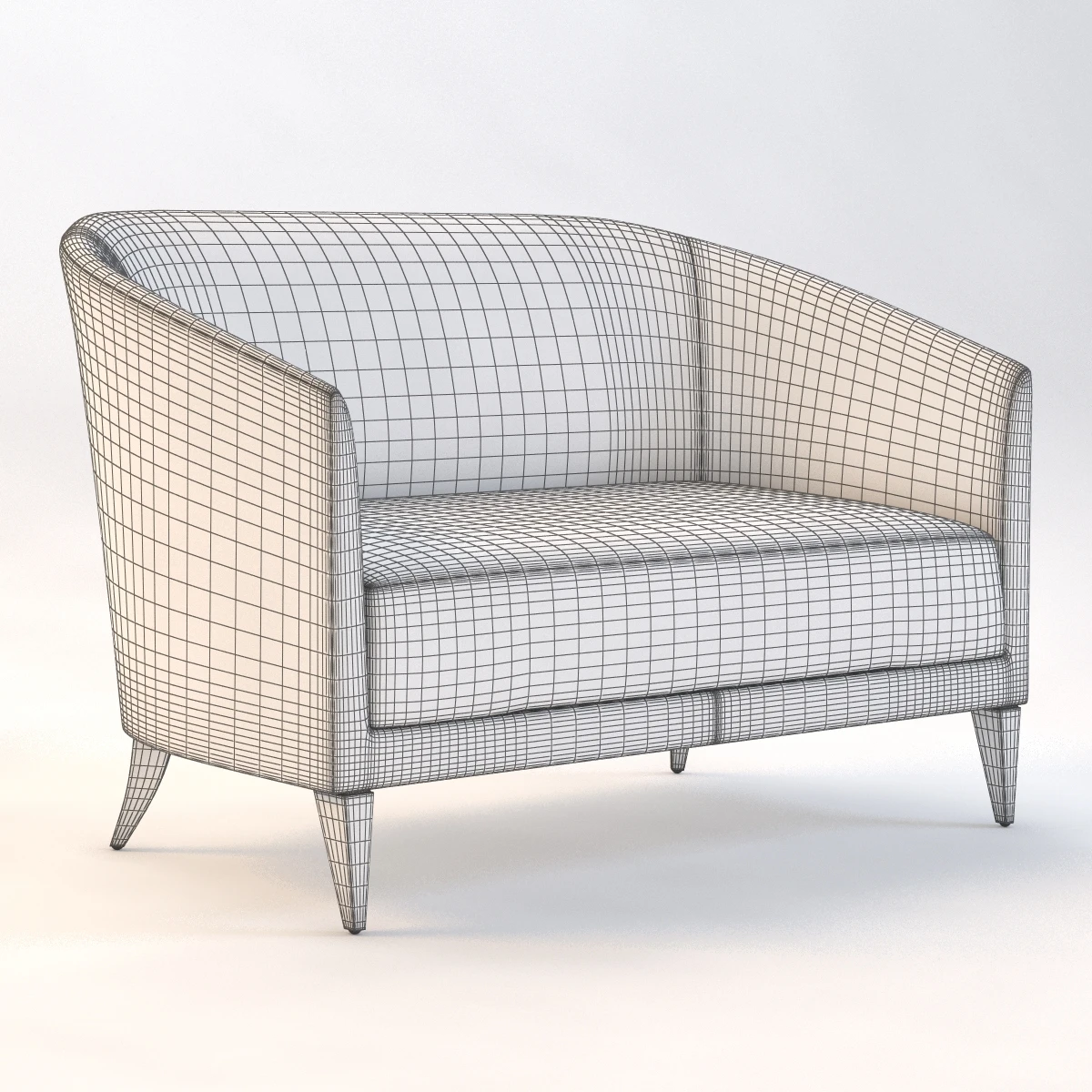 Aurora Lounge Sofa 3D Model_09