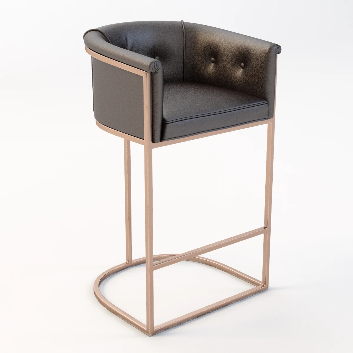 Detail Calvin Barstool 3D Model_01