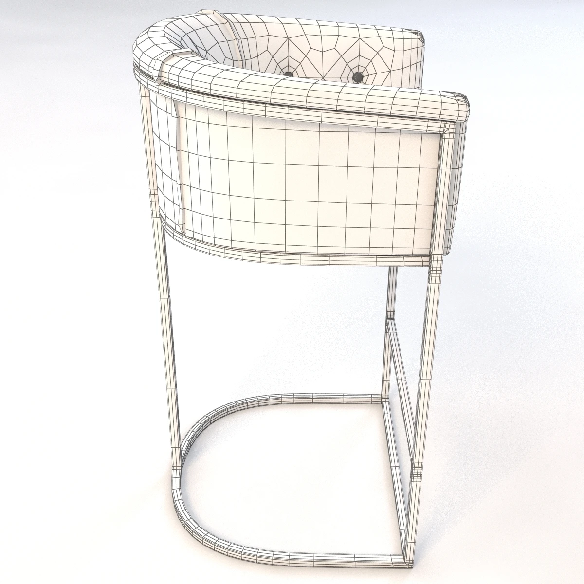 Detail Calvin Barstool 3D Model_06