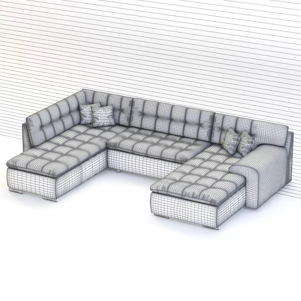 Bella Italia Butorhaz Bramante Sofa 3D Model_011