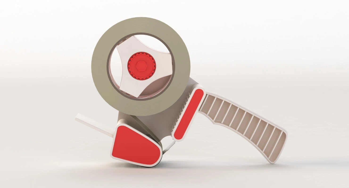 Carton Sealing Tape Dispenser Gun 3D Model_010