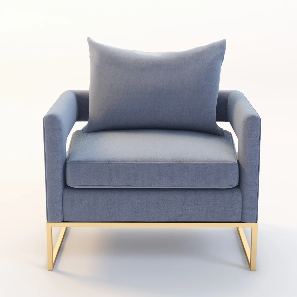 Bevin Velvet Accent Chair 3D Model_08