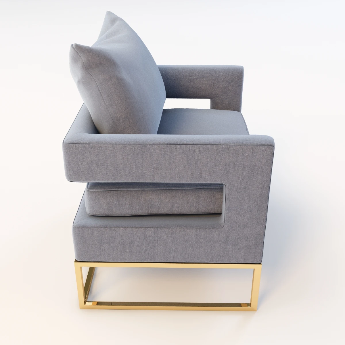 Bevin Velvet Accent Chair 3D Model_03