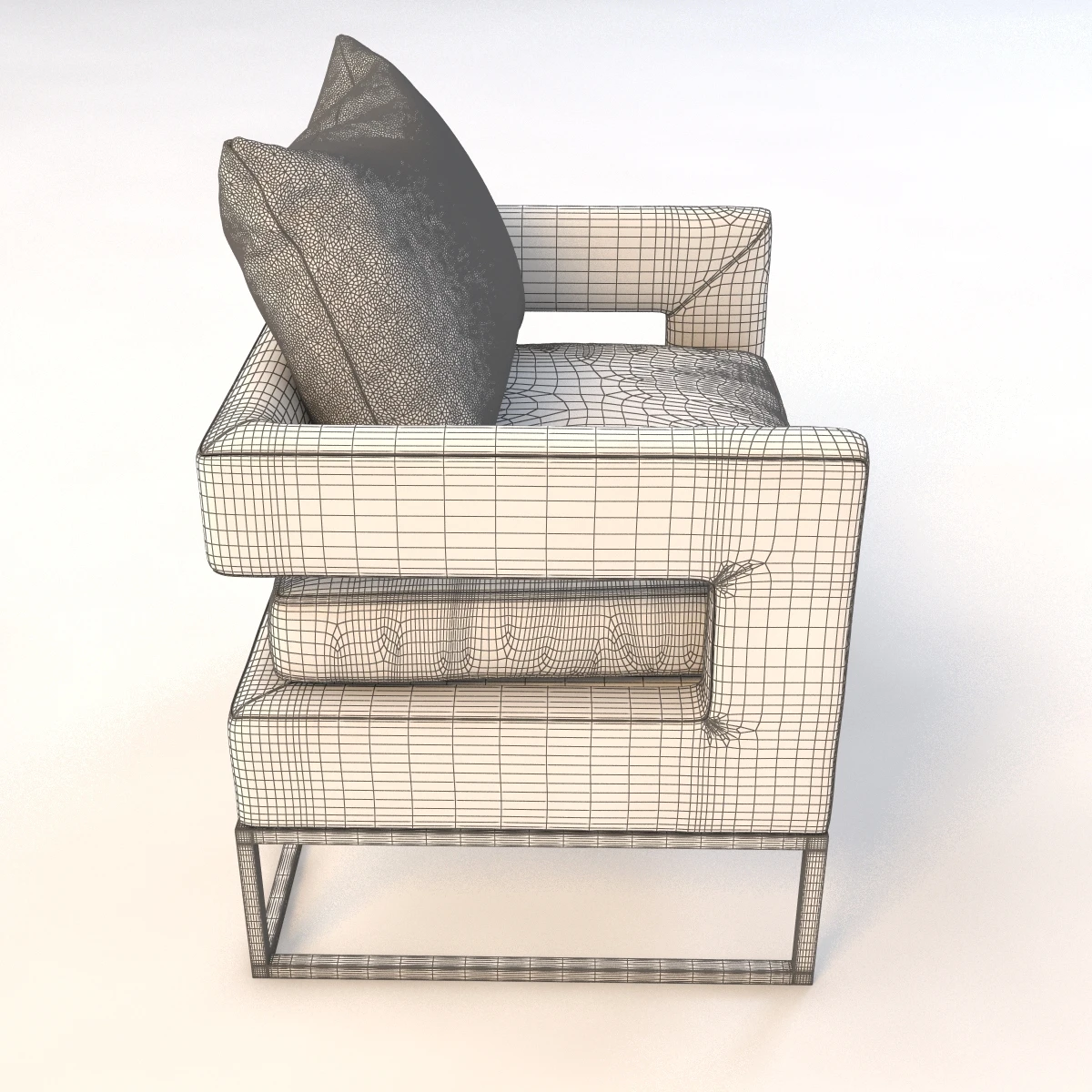 Bevin Velvet Accent Chair 3D Model_012