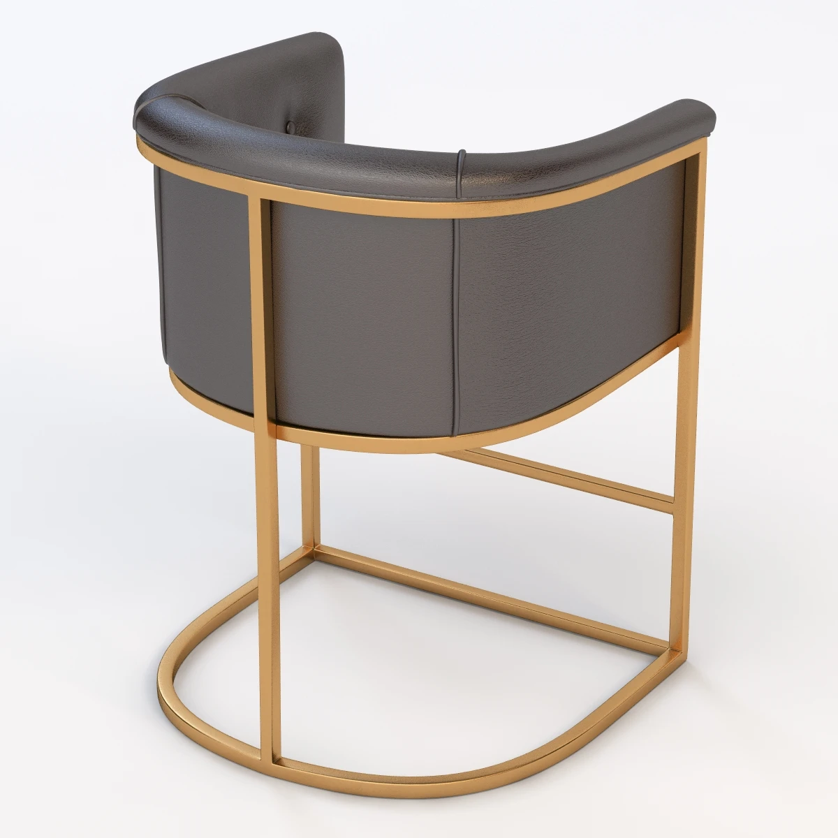 Detail Calvin Black Chair 3D Model_06
