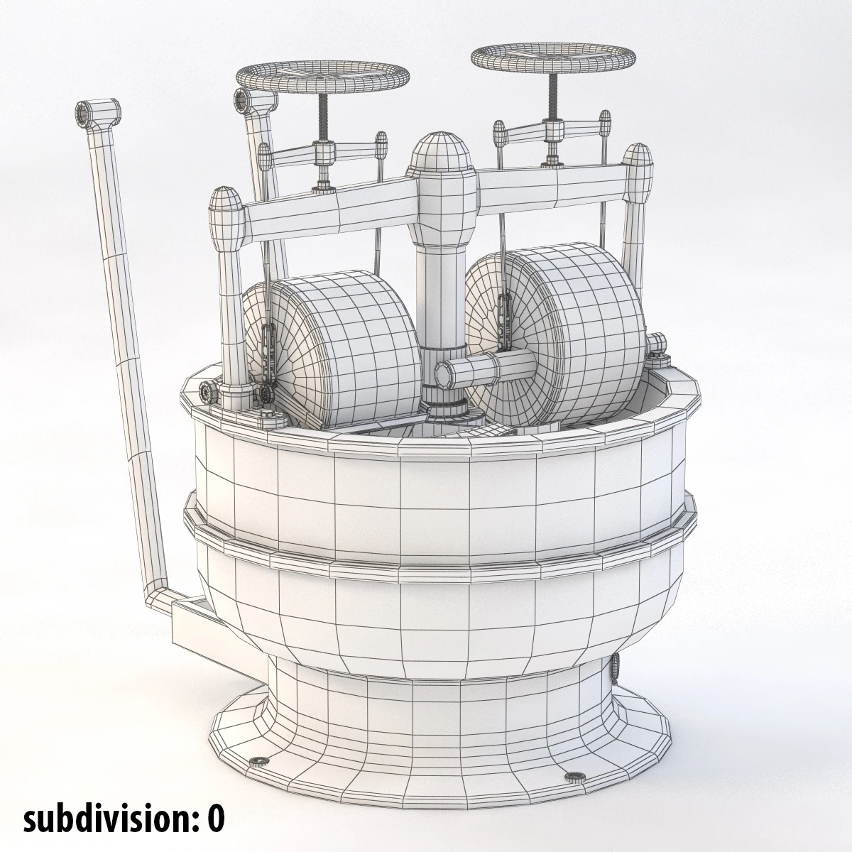 Detail Chocolate Grinder 3D Model_03