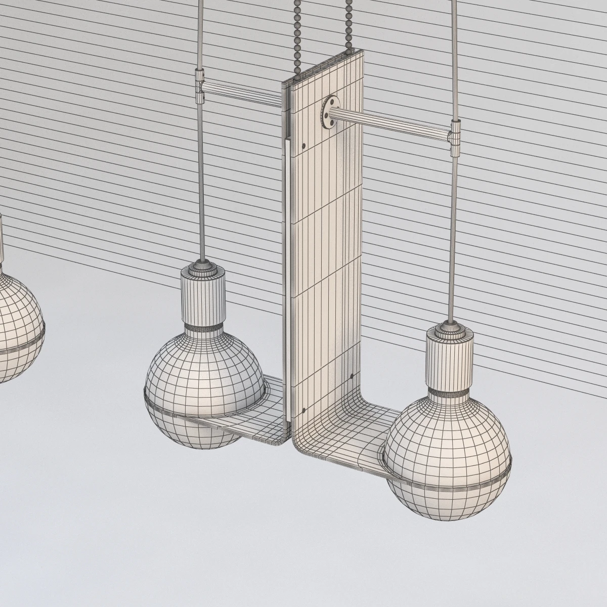 Detail Geneva Chandelier 3D Model_06