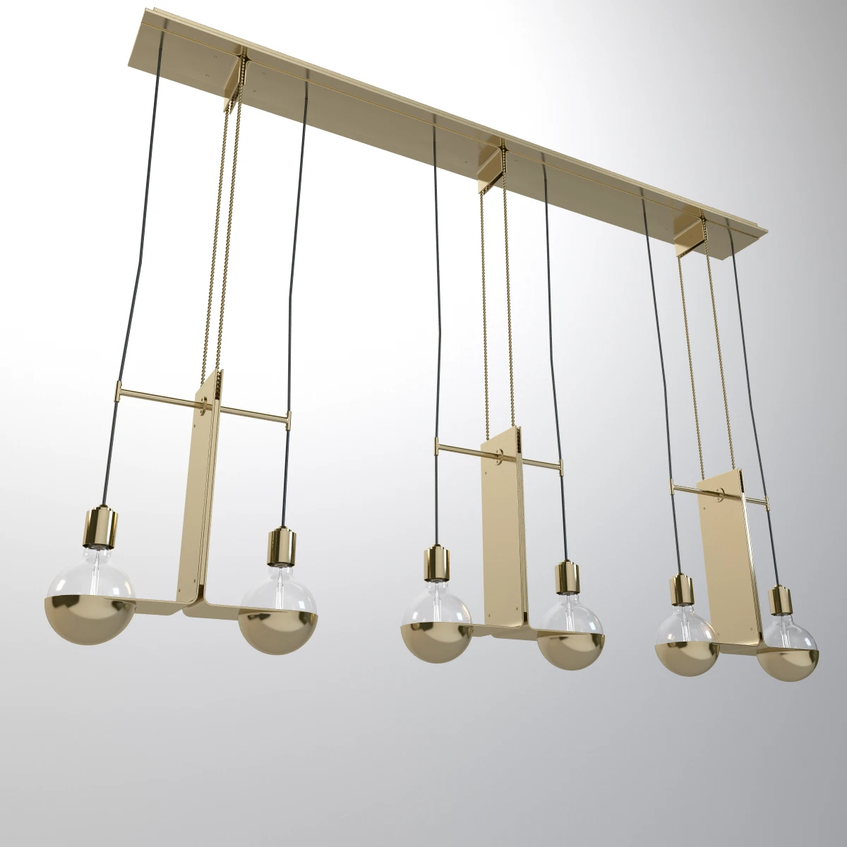 Detail Geneva Chandelier 3D Model_01