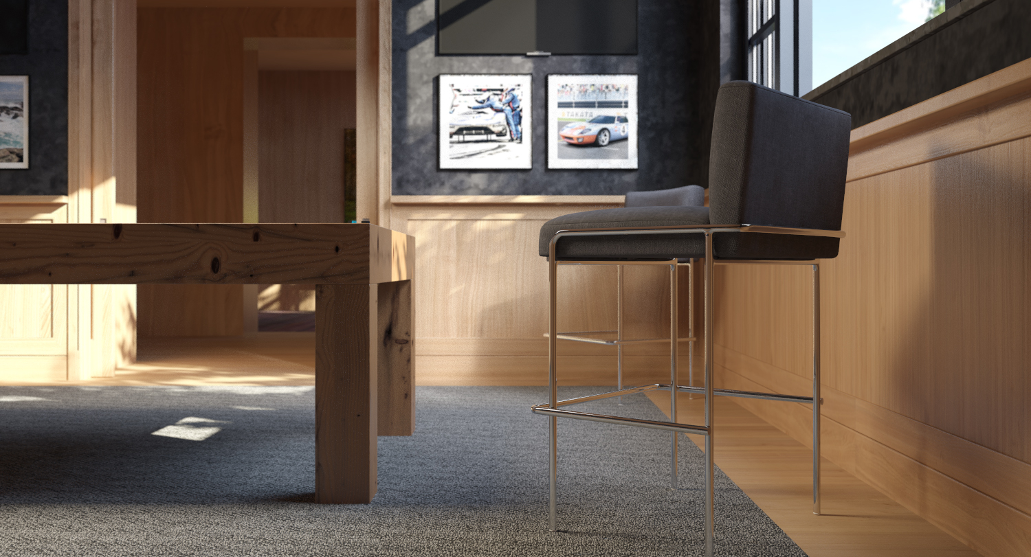 Billiard Room Scene 3D Model_03
