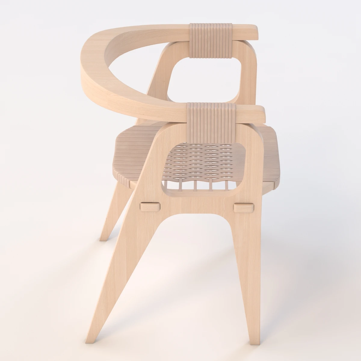 Bind B1 Diy Chair By Studio Klaer 3D Model_03