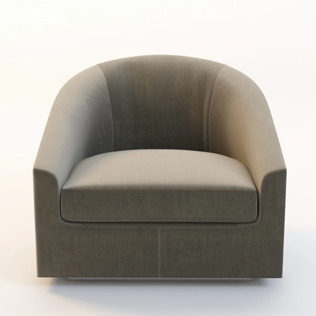 Detail Minotti Quinn Armchair With Stitching 3D Model_04